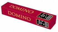 Domino společenská hra dřevo 55ks v krabičce 23,5x3,5x5cm Detoa