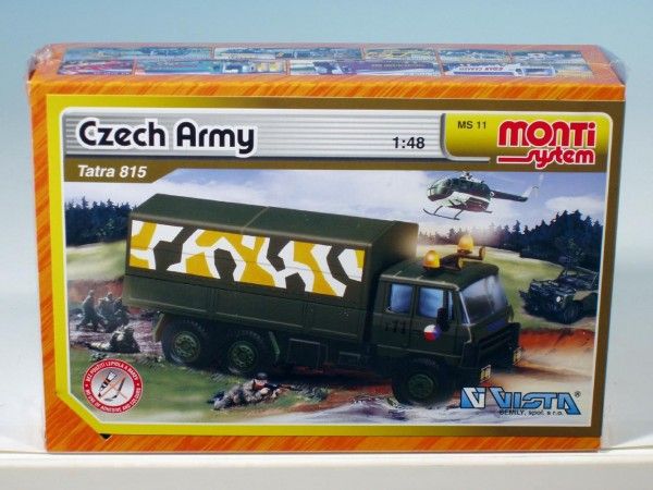 Stavebnice Monti 11 Czech Army Tatra 815 1:48 v krabici 22x15x6cm SEVA