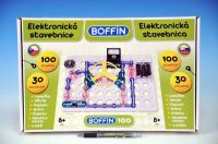 Stavebnice Boffin 100 elektronická 100 projektů na baterie 30ks v krabici Conquest