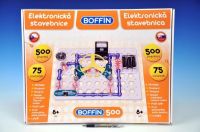 Stavebnice Boffin 500 elektronická 500 projektů na baterie 75ks v krabici Conquest