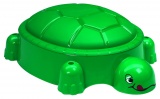 Pískoviště želva tmavě zelené s víkem
