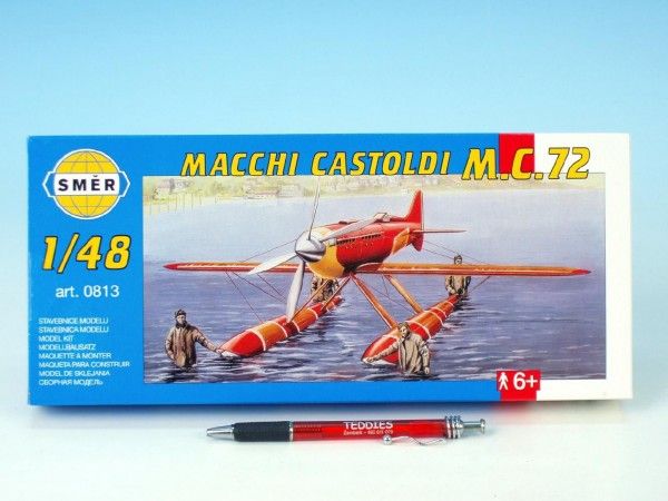 Model Macchi Castoldi M.C.72 1:48 17,5x19cm v krabici 31x13,5x3,5cm Směr