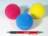 Soft míč na soft tenis pěnový průměr 7cm asst 3 barvy LORI