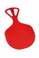 Kluzák Mrazík plast 58x35cm červený boby saně kluzáky