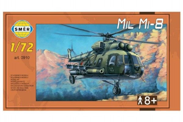 Model Mil Mi-8 1:72 25,5x29,5 cm v krabici 34x19x6cm Směr