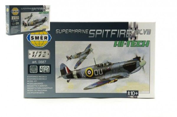 Model Supermarine Spitfire MK.VB HI TECH 1:72 12,8x13,6cm v krabici 25x14,5x4,5cm Směr