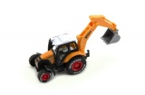 Traktor s podkopem stavební kov/plast 15cm asst na zpětný chod 6ks v boxu Teddies