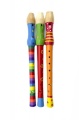 Flétna dřevo 33cm asst mix barev v sáčku Teddies