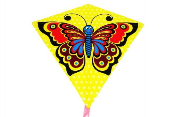 Drak létající motýl plast 68x73cm v sáčku Wiky