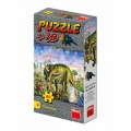 Puzzle Dinosauři 23,5x21,5cm 60 dílků + figurka asst 6 druhů v krabičce