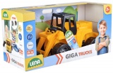 Nakladač žlutočerný Giga Trucks plast 62cm v krabici 70x35x29cm Lena