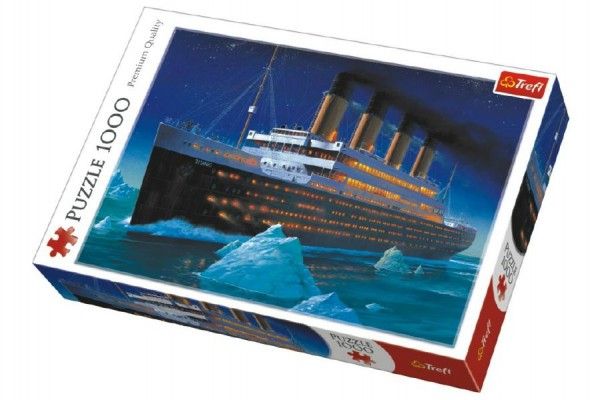 Puzzle Titanic 1000 dílků v krabici 40x27x6cm Trefl