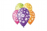 Balonek nafukovací květiny 12'' průměr 30cm 5ks v sáčku Smart Balloons