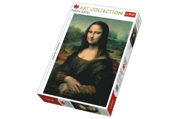 Puzzle Mona Lisa 1000 dílků 48x68cm v krabici 40x27x6cm Trefl