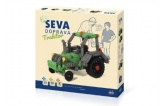 Stavebnice Seva Doprava Traktor plast 384 dílků v krabici 35x33x5cm