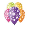 Balonek nafukovací květiny 12'' průměr 30cm 5ks v sáčku Smart Balloons