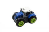 Traktor převracecí plast 10cm asst mix barev na baterie 12ks v boxu Teddies