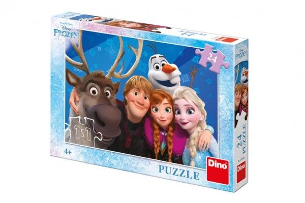 Puzzle Ledové království/Frozen Selfie 24 dílků 26x18cm v krabici 27,5x19x4cm Dino