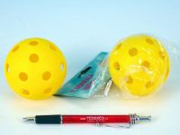 Floorball míč plast průměr 7,5cm asst 2 barvy v sáčku