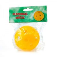 Floorball míč plast průměr 7,5cm asst 2 barvy v sáčku UNISON