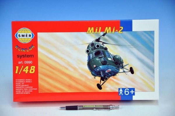 Model Kliklak Vrtulník Mil Mi-2 27,6x30cm v krabici 34x19,5x5,5cm Směr