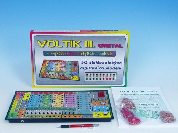 Voltík III. společenská hra na baterie v krabici 40x24,5x4,5cm Voltik toys