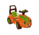 Odrážedlo auto plast oranžovo-zelené 29x36x62cm v sáčku od 12 do 35 měsíců Teddies