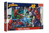 Puzzle Spiderman zachraňuje Disney koláž 41x27,5cm 160 dílků v krabici 29x19x4cm Trefl