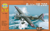 Model Bloch MB.200 31,2x22,3cm v krabici 35x22x5cm Směr