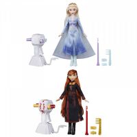Frozen 2 Panenka Elsa/Anna se zaplétačem vlasů Hasbro