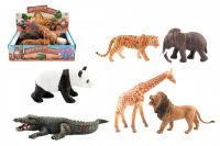 Zvířátko safari ZOO plast 11-17cm 6ks v boxu Teddies