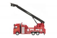 Auto hasiči kov/plast 21-23cm na zpětné natažení 3 druhy 6ks v boxu Teddies