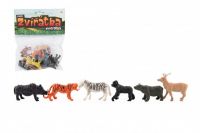 Zvířátka mini safari ZOO plast 5-6cm 12ks v sáčku Teddies