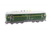 Lokomotiva/Vlak zelená plast 35cm na baterie se zvukem se světlem v krabici 41x16x12cm Teddies