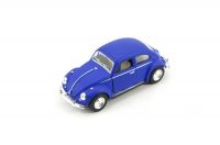 Auto Kinsmart VW Classical Beetle kov 13cm na zpětné natažení asst 4 barvy 6ks v boxu Teddies