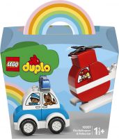 Lego Duplo 10957 Hasičský vrtulník a policejní auto