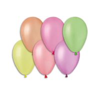 Balonek nafukovací 7" párty neon 100 ks v sáčku karneval Smart Balloons