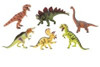 Dinosaurus 25-32cm plast 6 druhů 6 ks v boxu Teddies