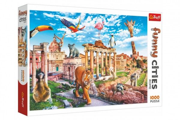 Puzzle Legrační města - Divoký Řím 1000 dílků 68,3x48cm v krabici 40x27x6cm Trefl