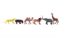 Zvířátka mini safari ZOO plast 5-6cm 12ks v sáčku Teddies