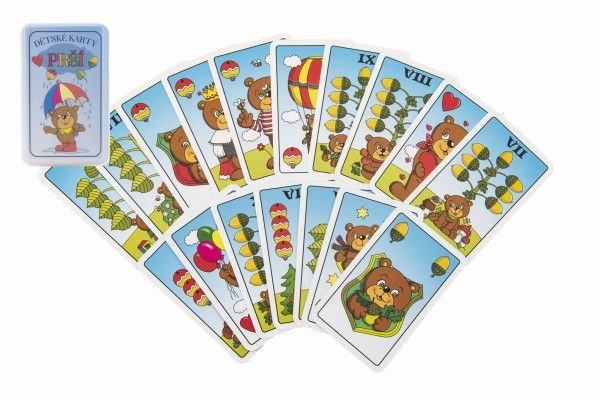 Prší jednohlavé dětské společenská hra - karty v plastové krabičce 7x11x2cm Bonaparte