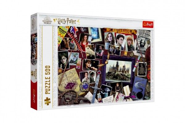 Puzzle Harry Potter/Bradavické vzpomínky 500 dílků 48x34cm v krabici 40x27x4cm Trefl