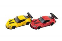 Auto Kinsmart Toyota GR Supra Racing Concept 1:36 kov 12,5cm 4 barvy na zpětné natažení 12ks v boxu Teddies