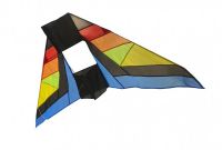 Drak létající nylon delta 183x81cm barevný v sáčku Teddies