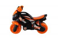 Odrážedlo motorka oranžovo-černá plast v sáčku 35x53x74cm 24m+ Teddies