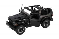 Auto RC Jeep Wrangler Rubicon černý plast 29cm 2,4GHz na dálk. ovl. na baterie v krabici 44x19x26cm Teddies