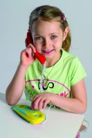 Telefony pokoj - pokoj plast na baterie dětský telefon Teddies