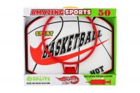 Basketbalový koš + míč s pumpičkou 49,5x41,5x4cm Teddies