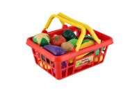 Nákupní košík ovoce/zelenina 25ks plast 28x13x22cm v síťce Teddies
