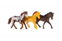 Kůň plast 13-15cm mix barev 12ks v boxu Teddies